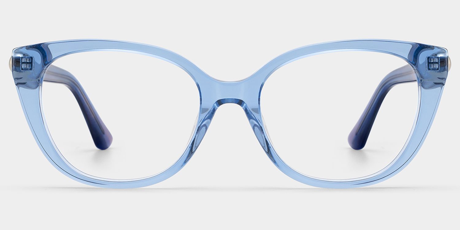 Affordable Charlotte Blue Cat Eye Frames | ZEELOOL0