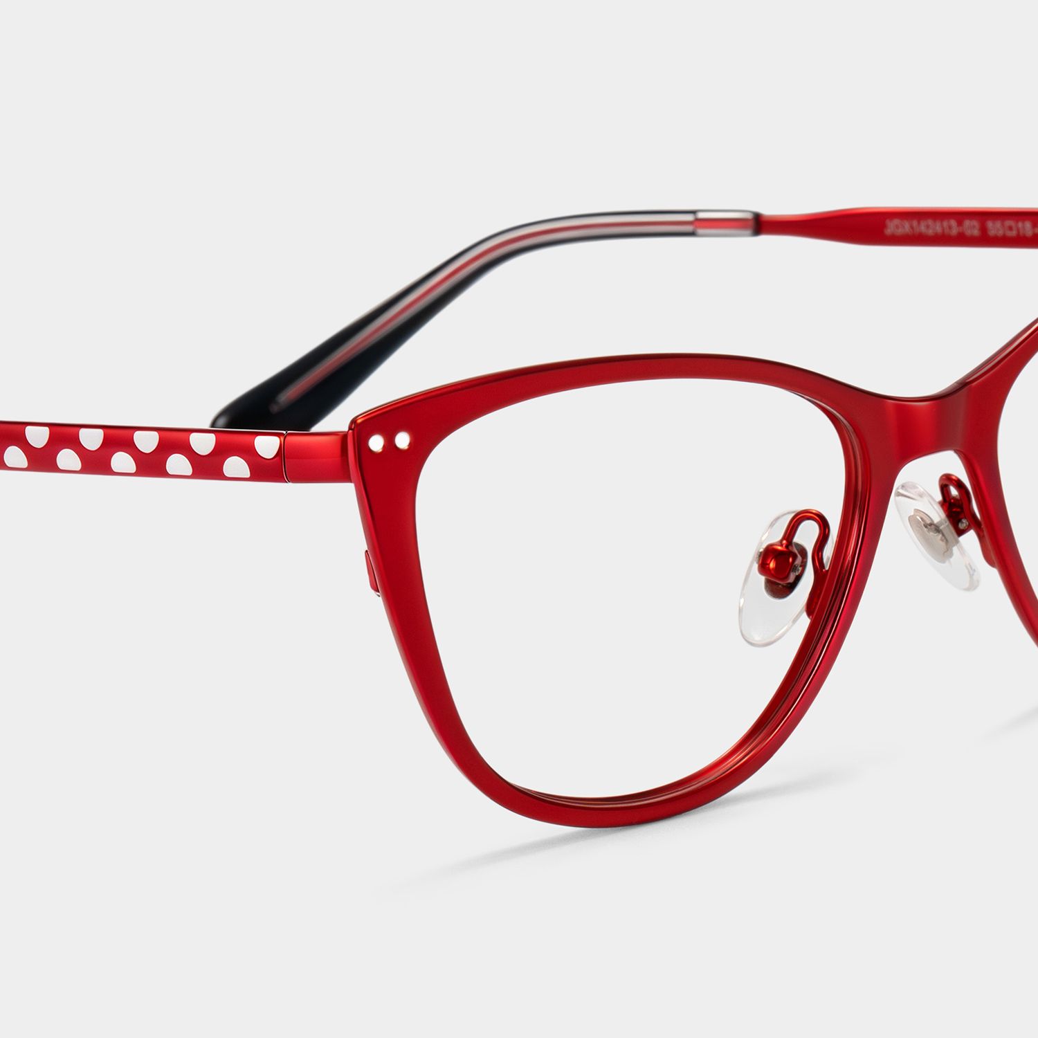 Katherine Red Cat-Eye Glasses | ZEELOOL5