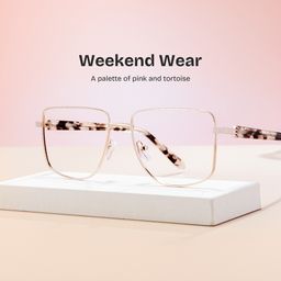 Felicity Geometric Gold Glasses0