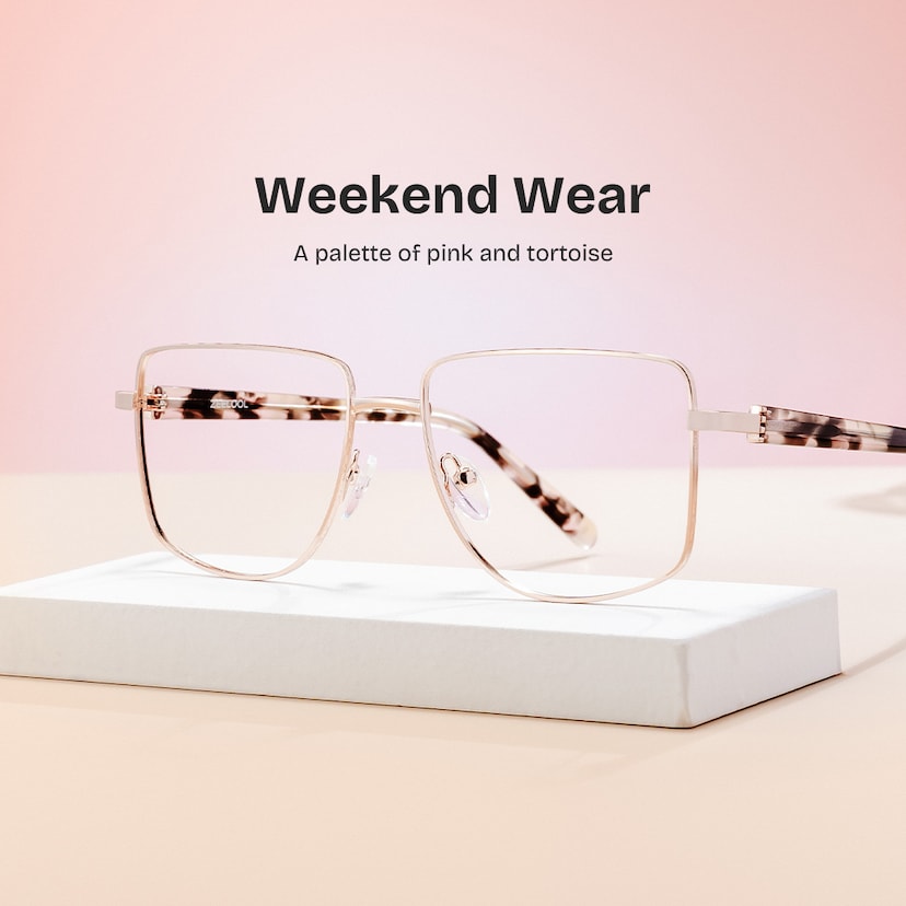 Felicity Geometric Gold Glasses