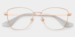Skyler Square Rose Gold Glasses2
