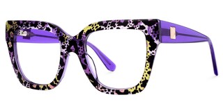 Ruby Square Snake Print Glasses1