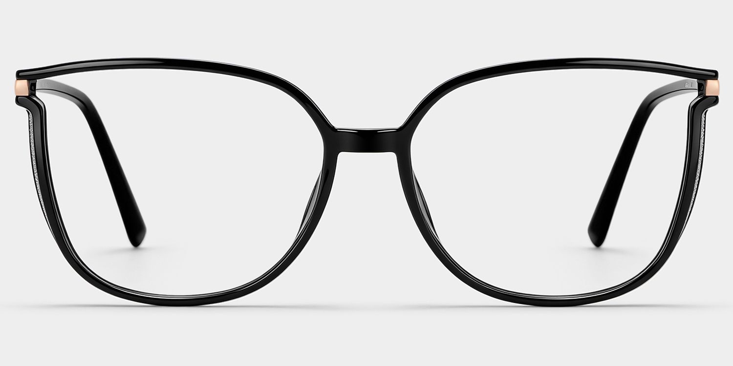 Rodz Square Black Frame Glasses for Women | ZEELOOL2