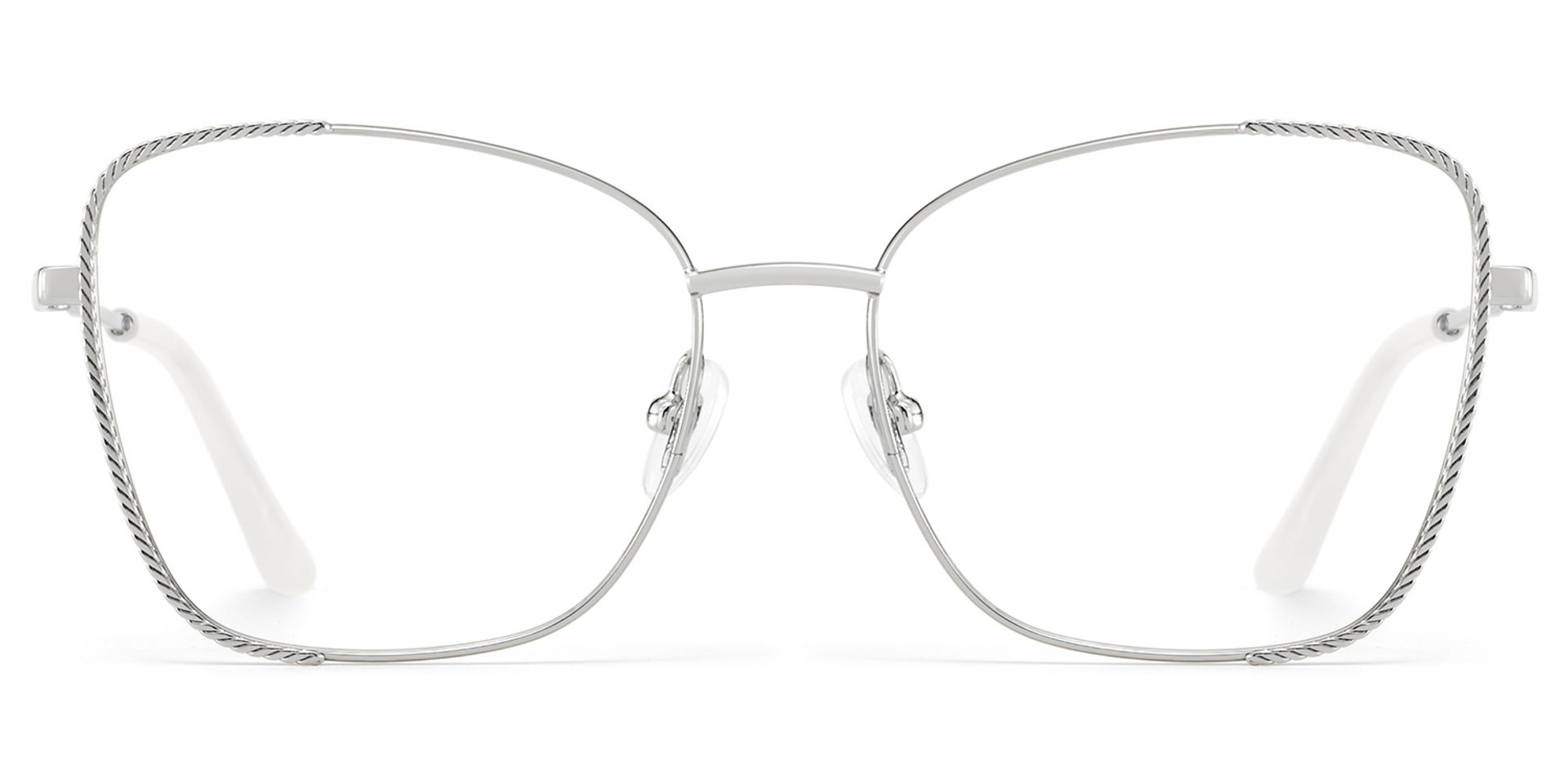 Kai Eyeglasses in Butterfly Silver Frame | Zeelool0