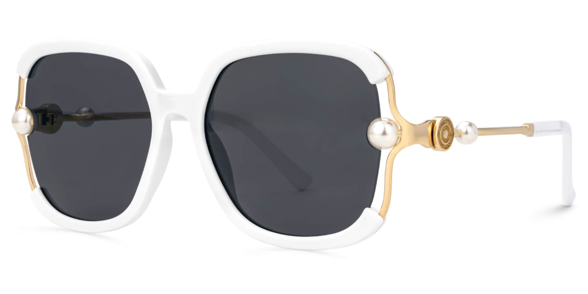 Square White Sunglasses Frames1