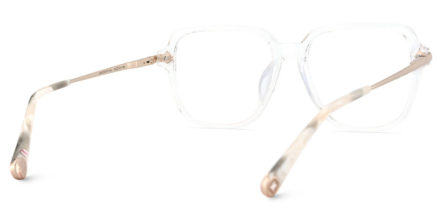 Square Eyeglasses With Clear3