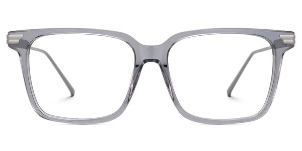 Viixen Rectangle Gray Frame Glasses | Zeelool