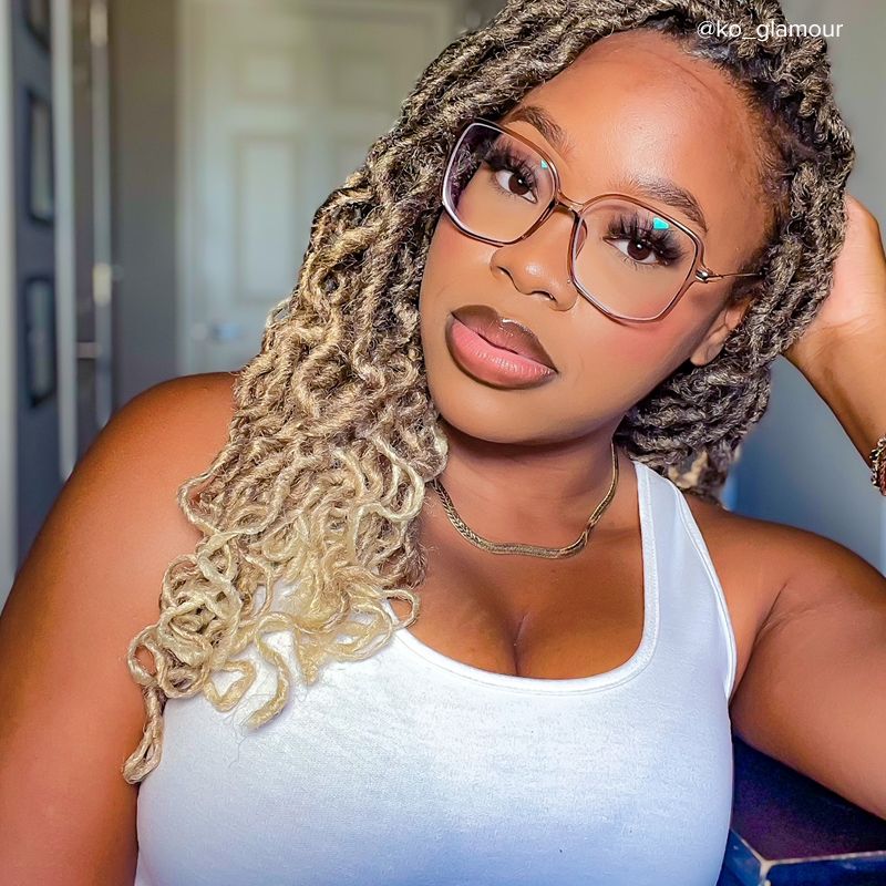 Payton Geometric Beige Frame Glasses | Zeelool Optical5