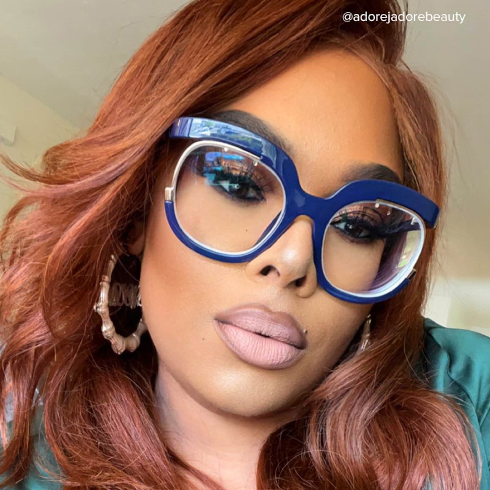 Darice Dark-Blue Round Eyeglasses | Zeelool8