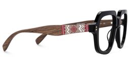 Faubion Geometric Black Glasses4