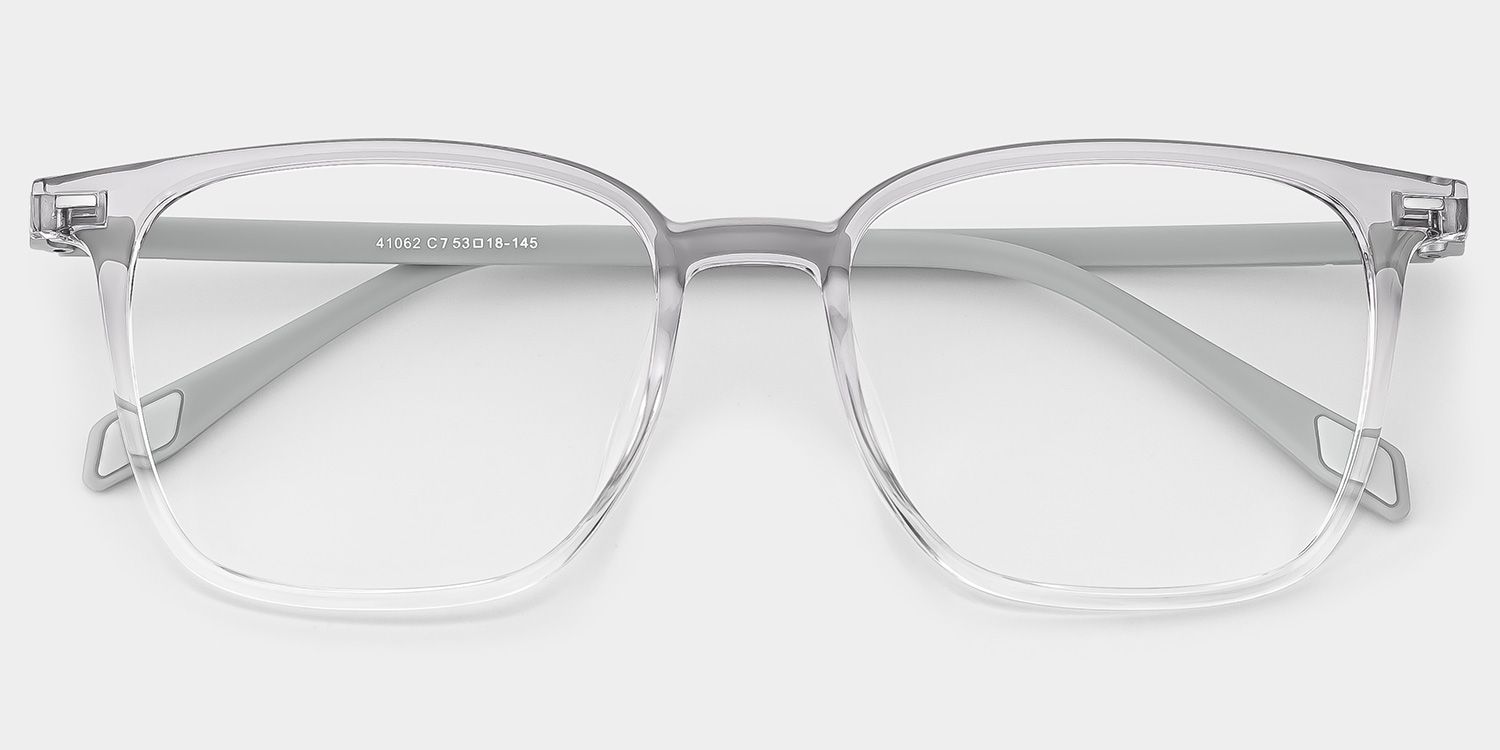Charles Grey Square Frame Glasses for Women and Men | ZEELOOL