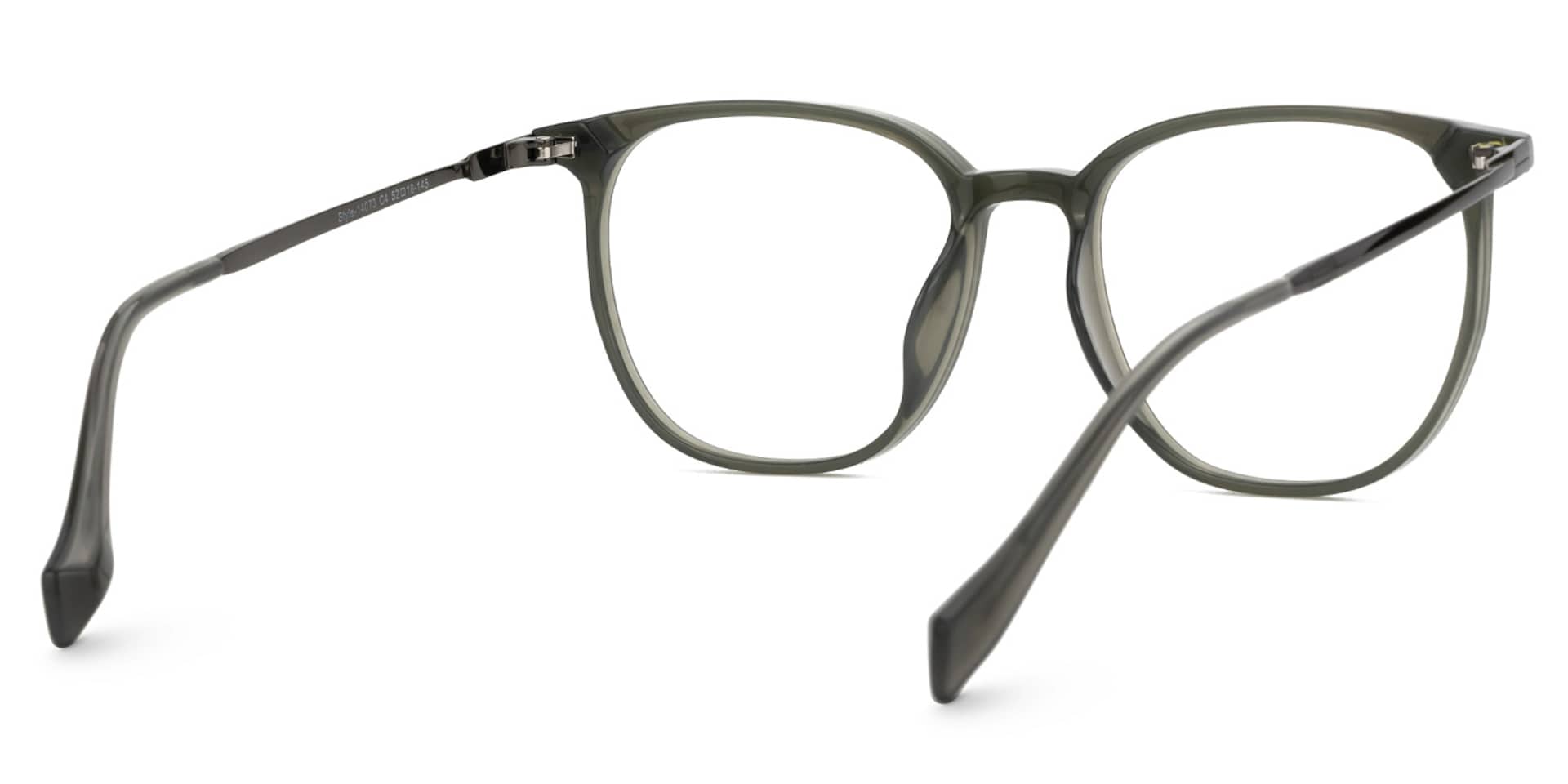 Square Valerye Green Frame Eyeglasses | Zeelool3
