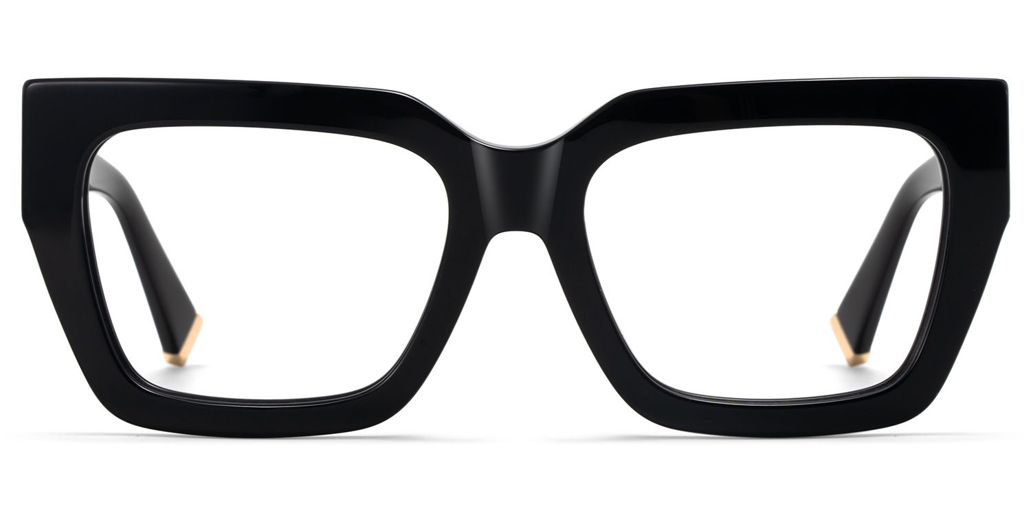 Maddox Black Frame Glasses with Square Frame Online | ZEELOOL