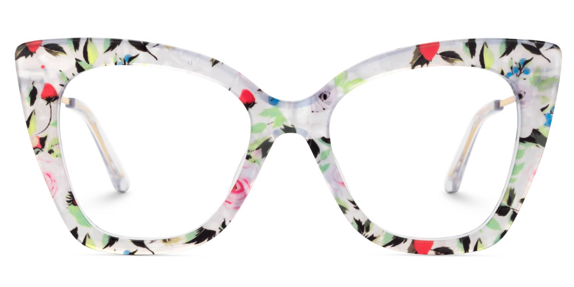 Rivas Designer Eyeglasses in Butterfly Floral Frame0