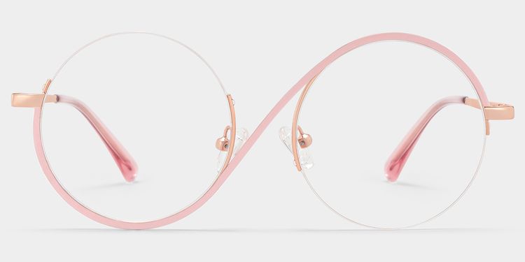 Flozif Round Pink Glasses