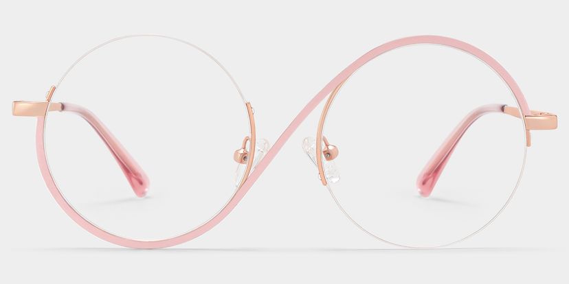 Flozif Round Pink Glasses