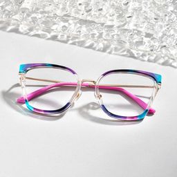Martins Rectangle Multicolor Glasses0