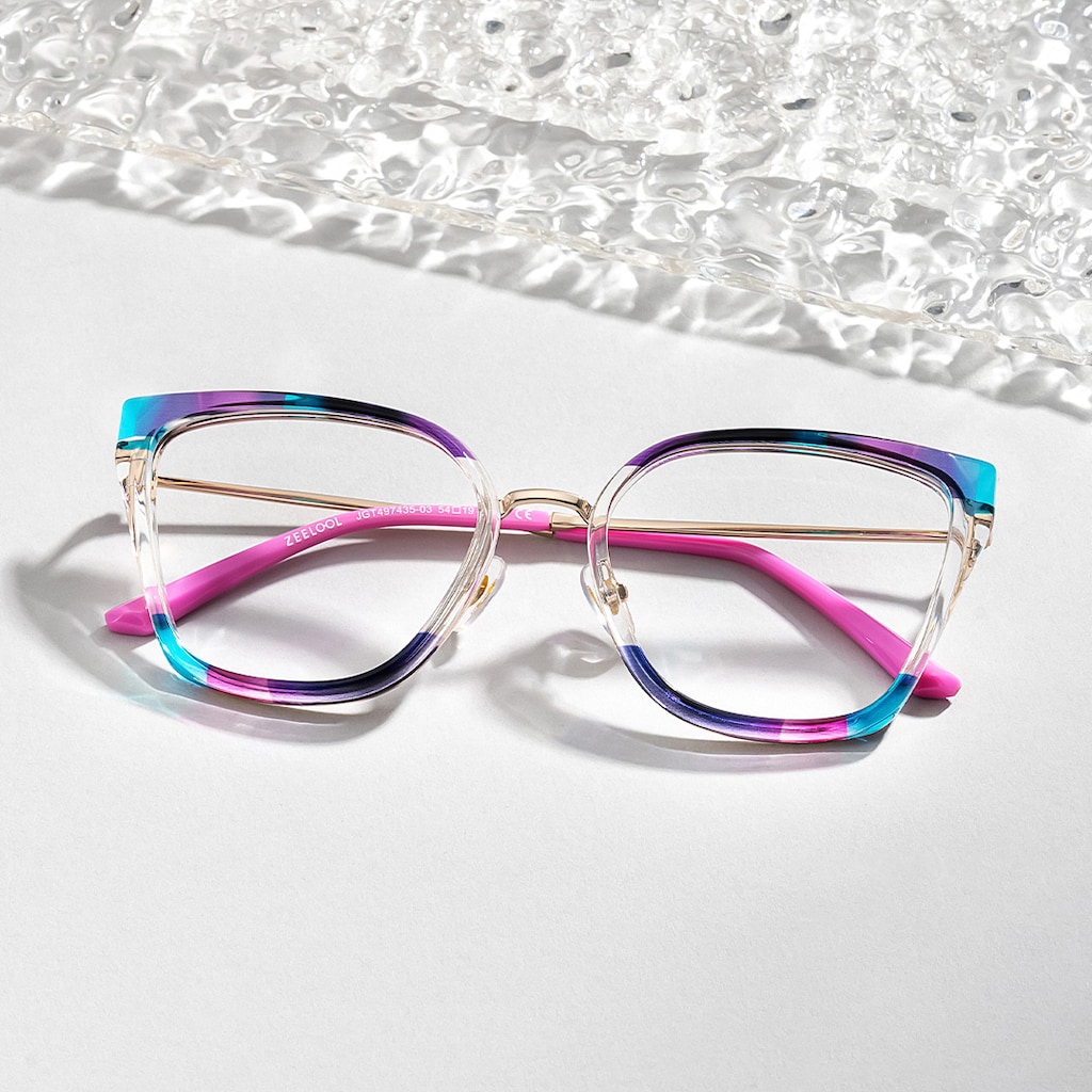 Martins Rectangle Multicolor Glasses