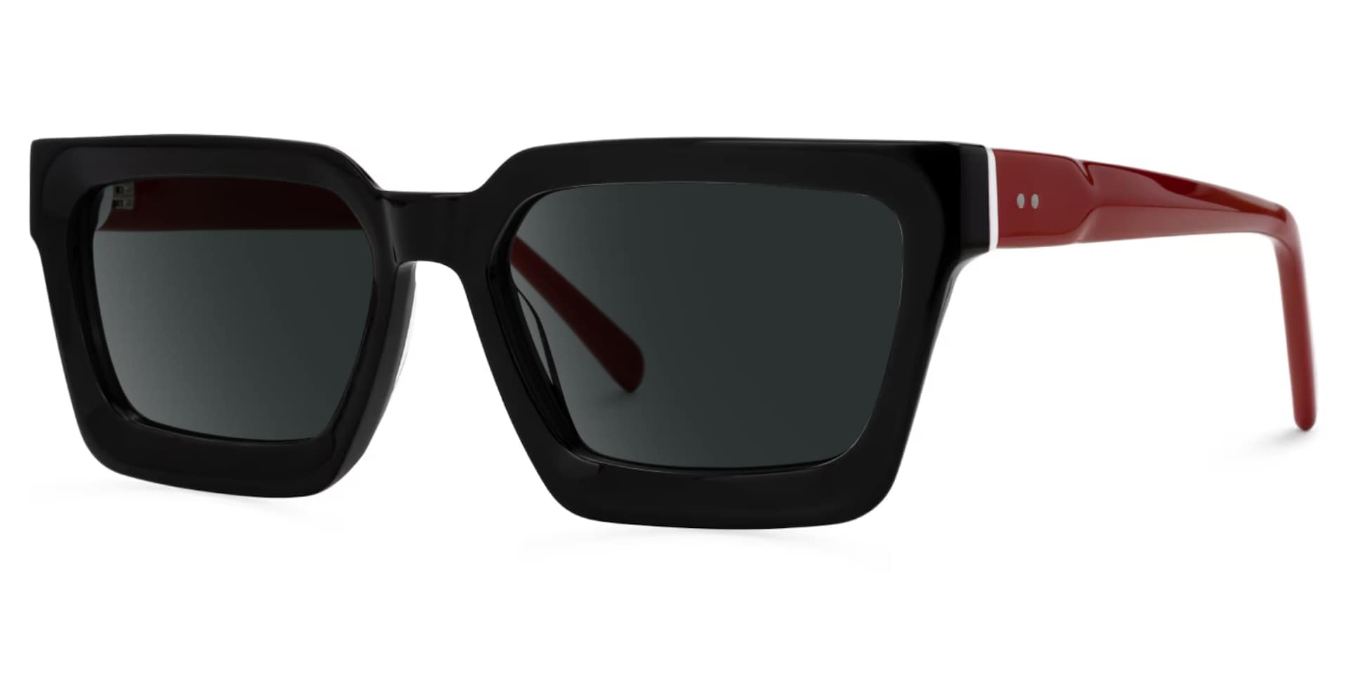 Black Frame Rectangle Sunglasses For Men1