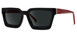 Kady Rectangle Black Glasses1