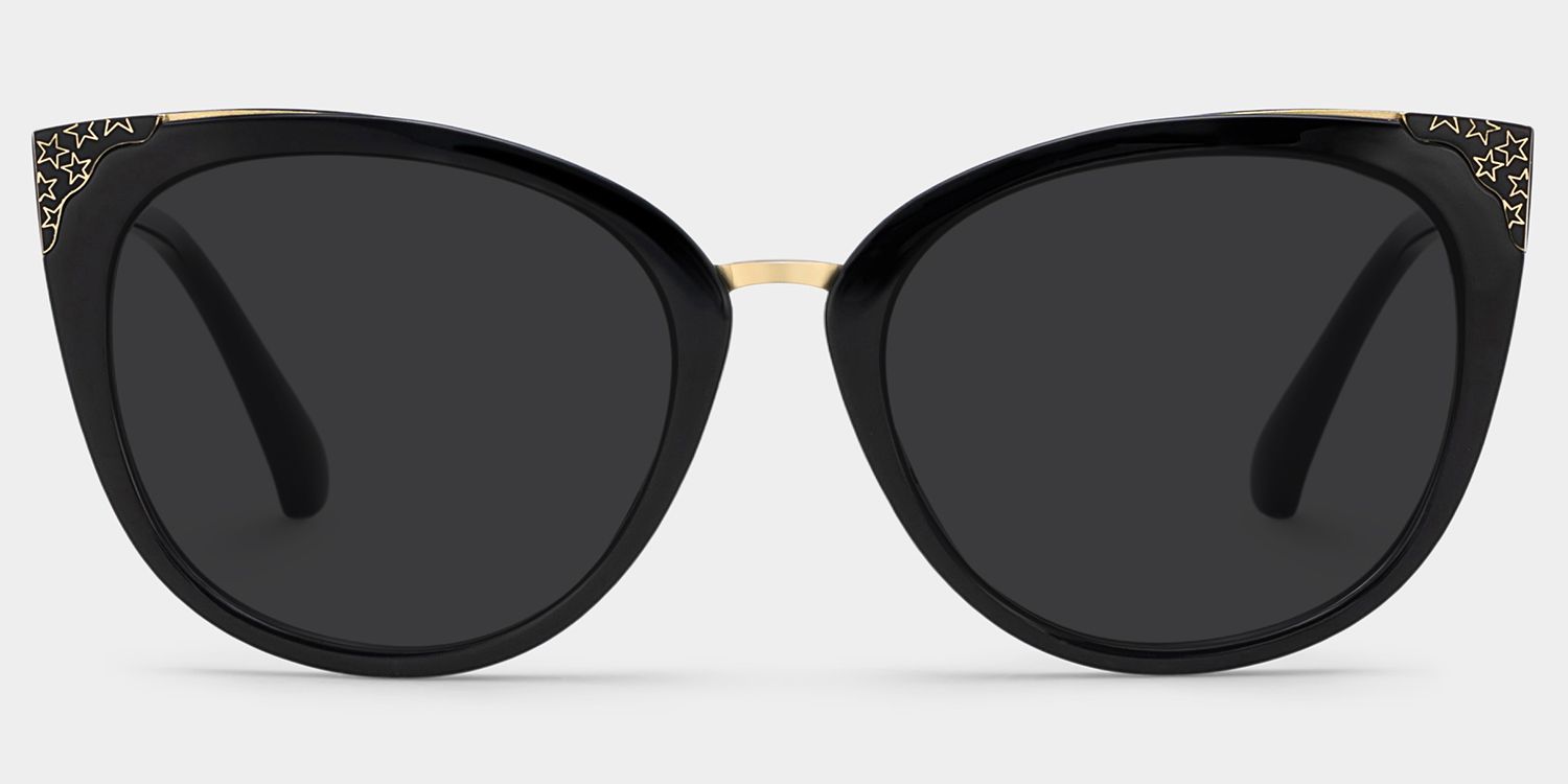 Dalton Cat Eye Black Sunglasses | Zeelool Glasses