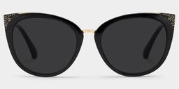 Dalton Cat Eye Black Sunglasses0