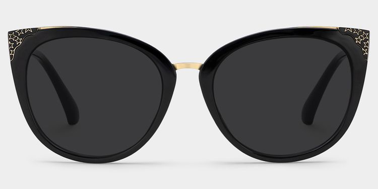 Dalton Cat Eye Black Sunglasses