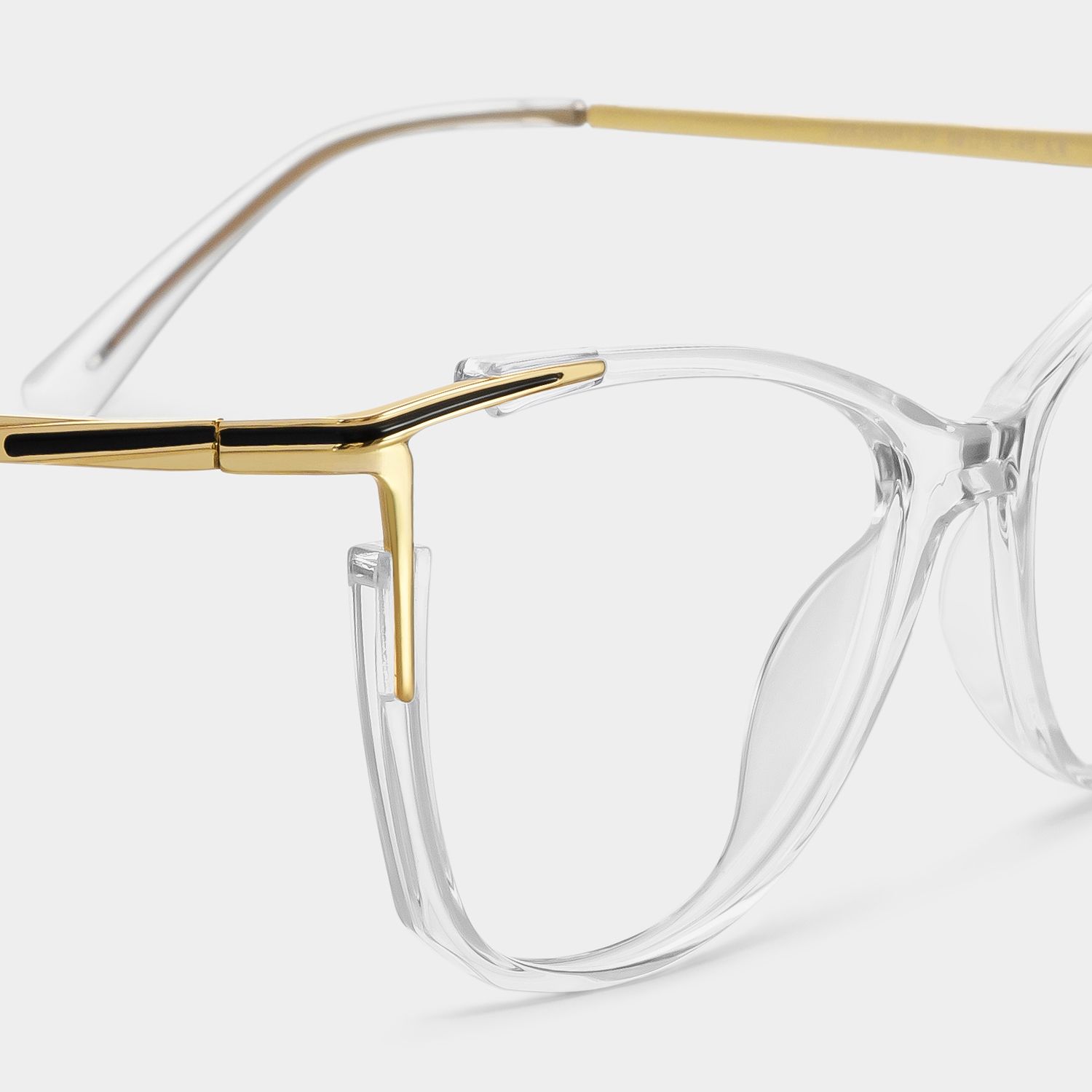 Cat eye Yomary Clear Frame Glasses | Zeelool4