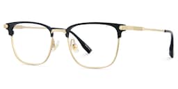 Barrett Browline Gold Glasses3