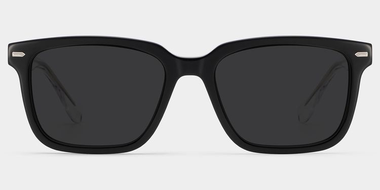 George Black Rectangle Sunglasses