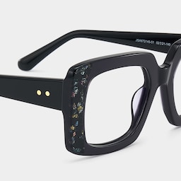 Sable Square Black Glasses6