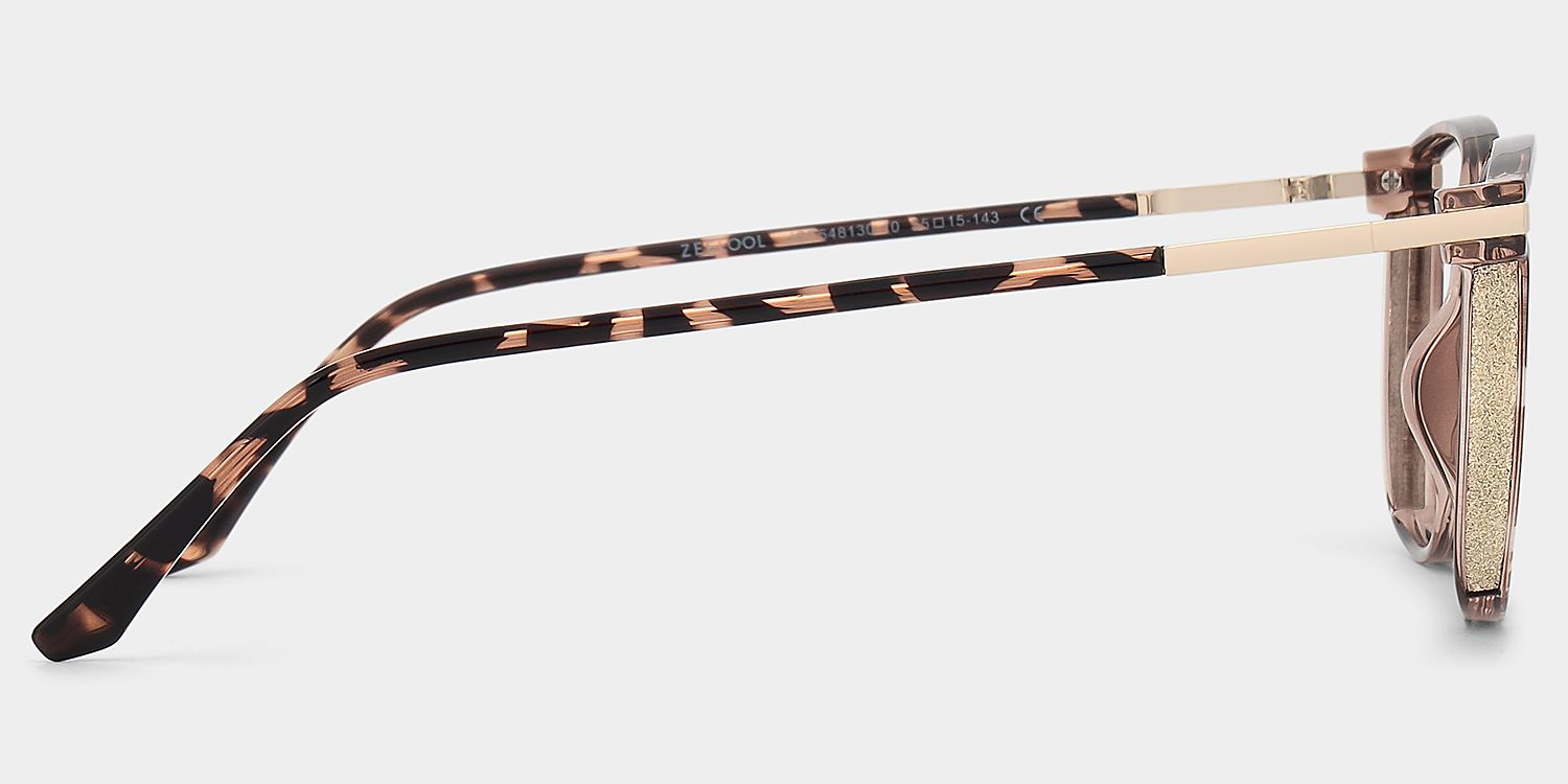 Rodz Pale Tortoiseshell Glasses with Square Thin frame