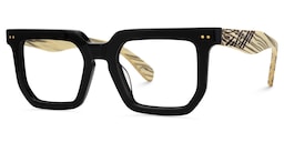 Shontay Square Black Glasses3