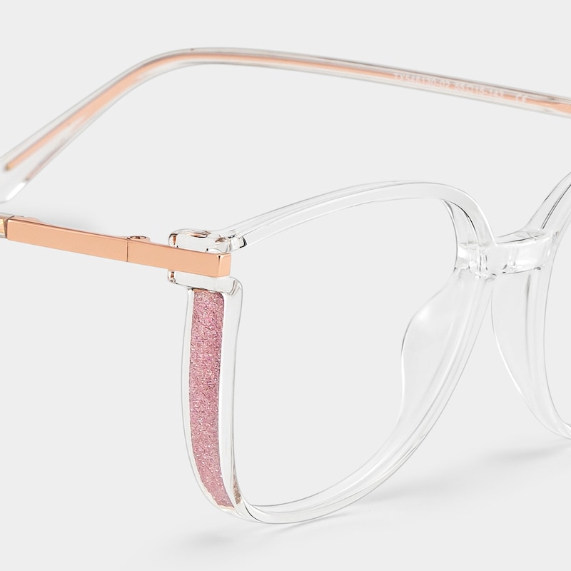 Rodz Square Crystal Frame Glasses | Zeelool Optical4