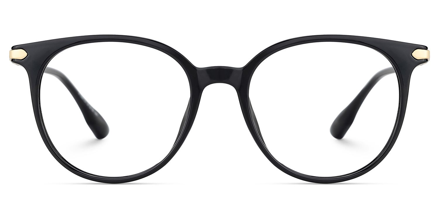 Mila Round Black Frame Eyeglasses for Woman| ZEELOOL1