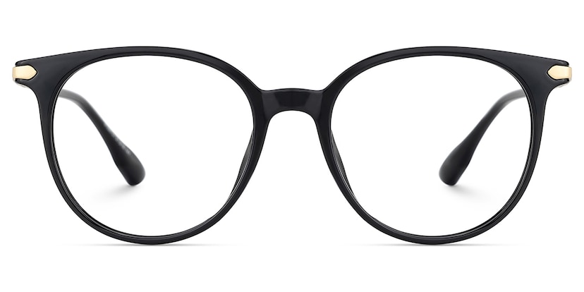 Mila Round Black Glasses