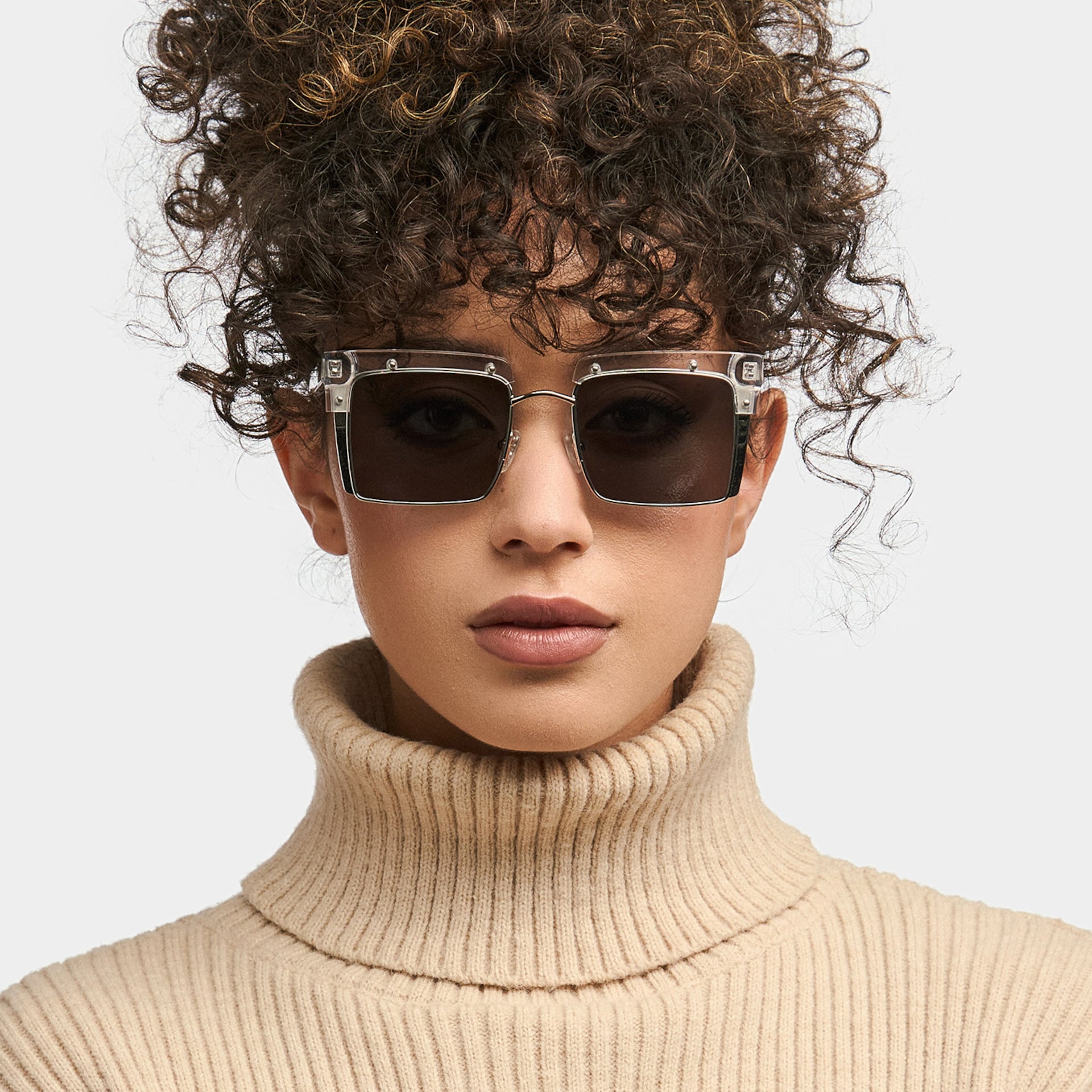 Kiana Square Crystal Frame Sunglasses | Zeelool Optical0