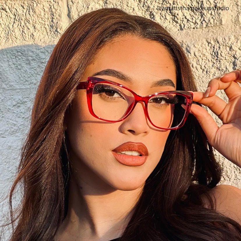 Farris Cat eye Red Glasses
