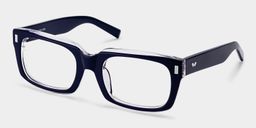 Fayssel Blue Rectangle Glasses3