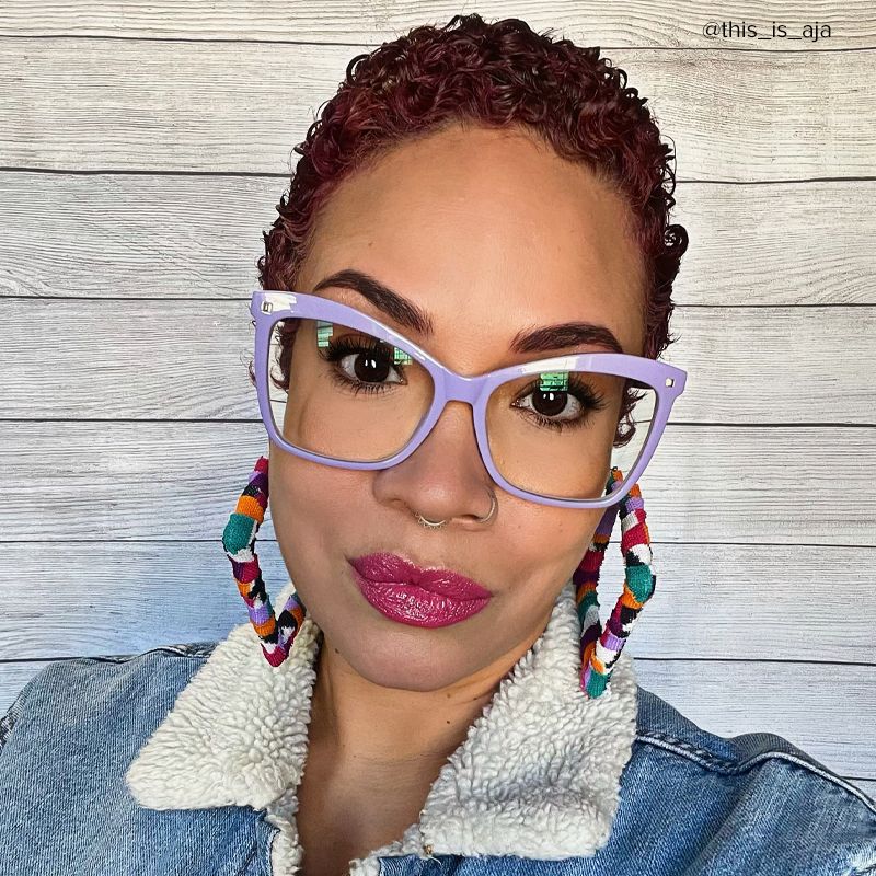 Isaebella Butterfly Purple Glasses