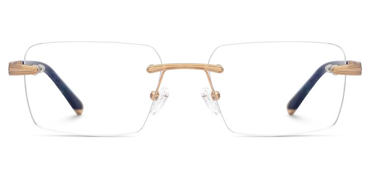 Savitrie Rectangle Blue Glasses