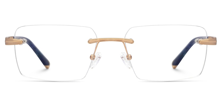 Savitrie Rectangle Blue Glasses