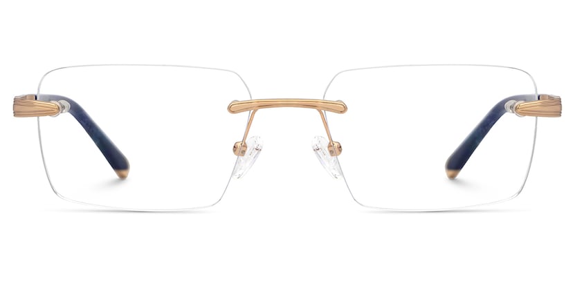 Savitrie Rectangle Blue Glasses