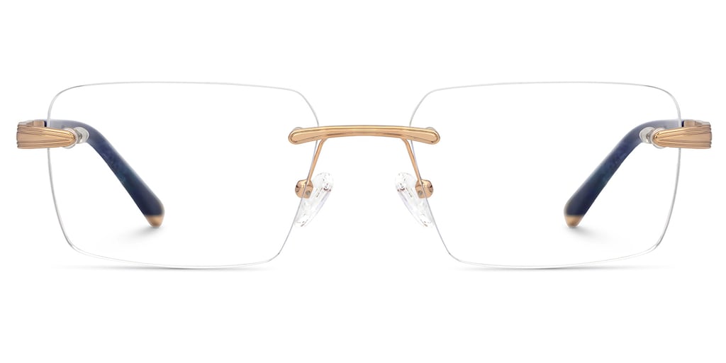 Savitrie Rectangle Blue Glasses