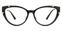 Arielle Cateye Black Glasses0