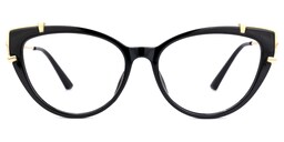 Arielle Cateye Black Glasses0