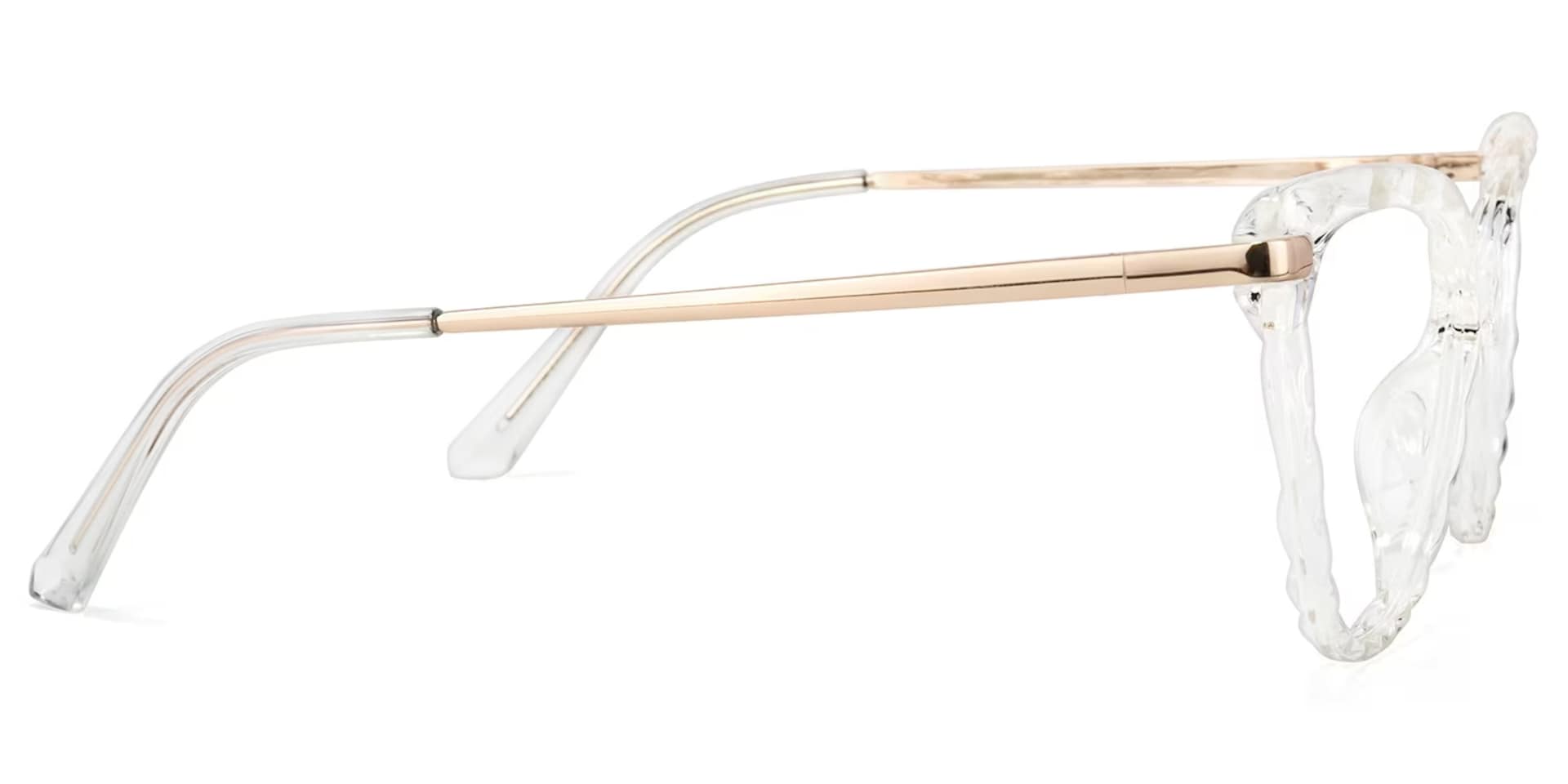 Lucas Cat Eye Glasses with Crystal Frames | Zeelool3