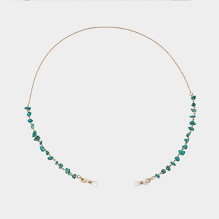 Stylish  Peacock Blue Stone Eyeglasses Chains1