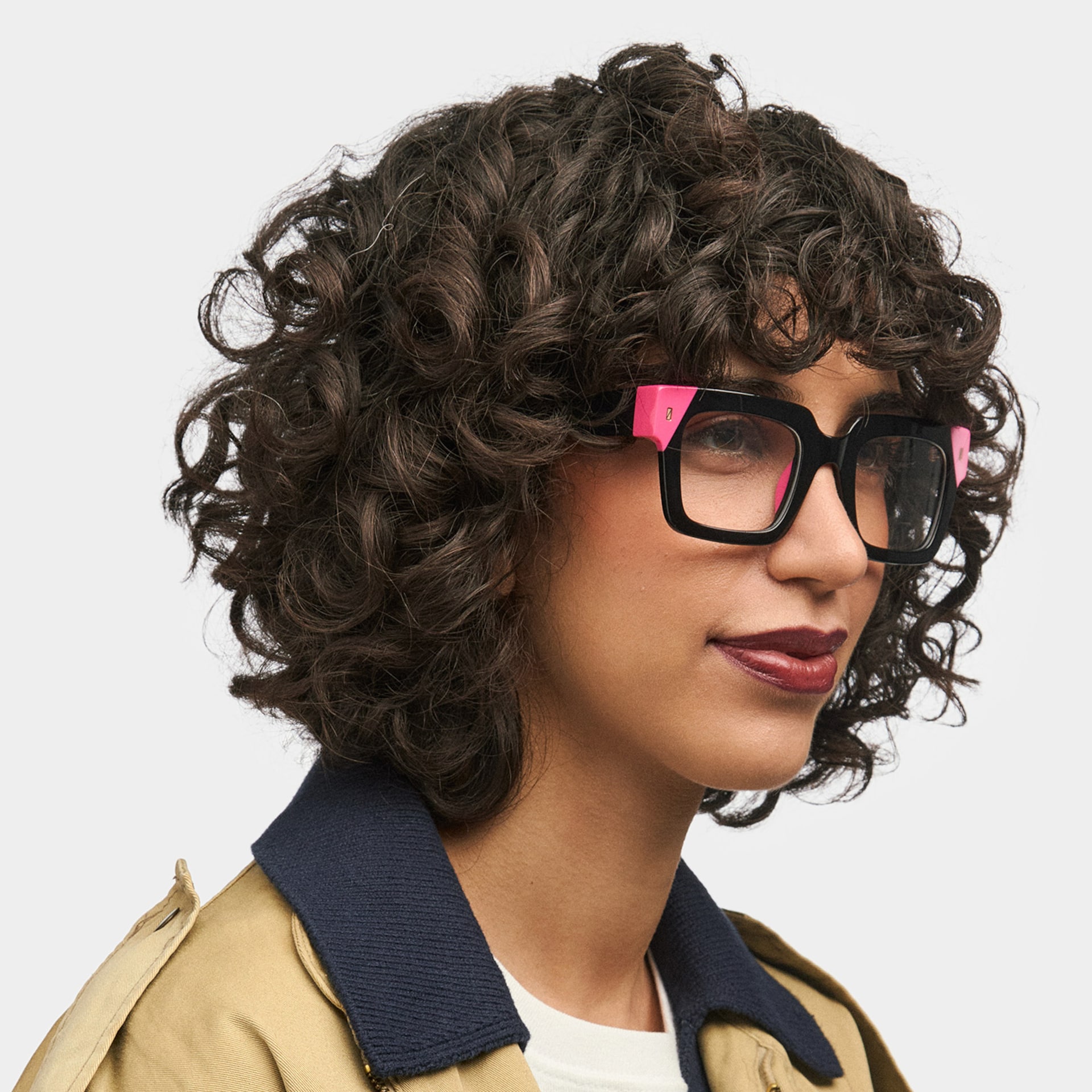 Trendy Rectangular Glasses Frames For Women - Sarah Black Glasses1