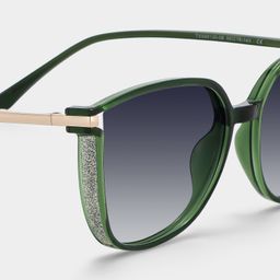 Rodz Dark-Green Square Sunglasses4